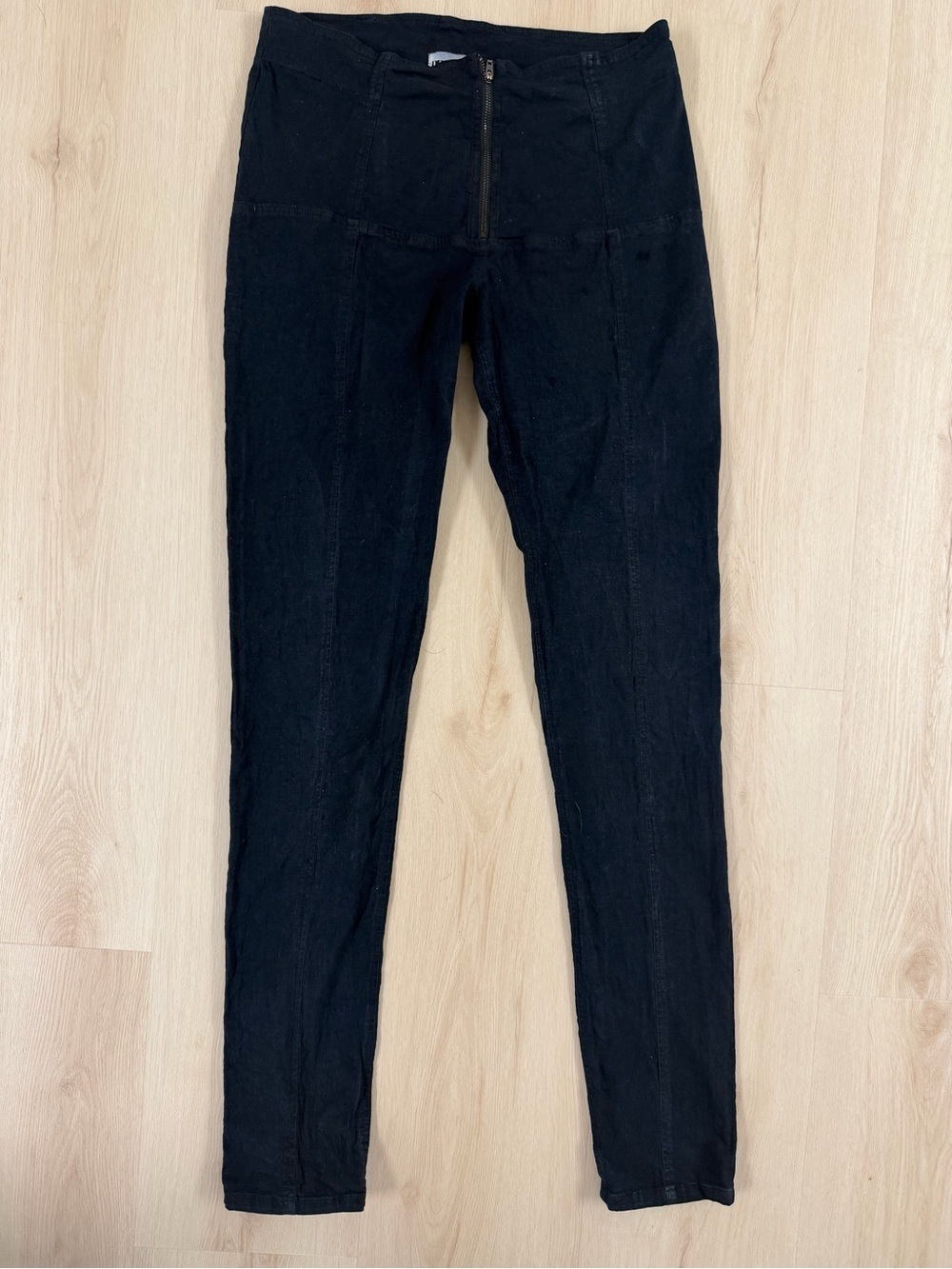 Prairie Underground Black Skinny Jeans with Front Zip